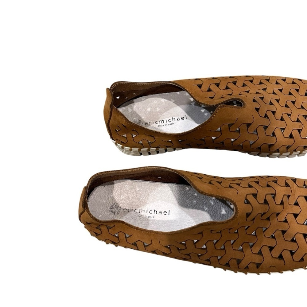 Eric Michael Brown Perforated Slip-On Shoes 40 US 10 - Picture 3 of 11